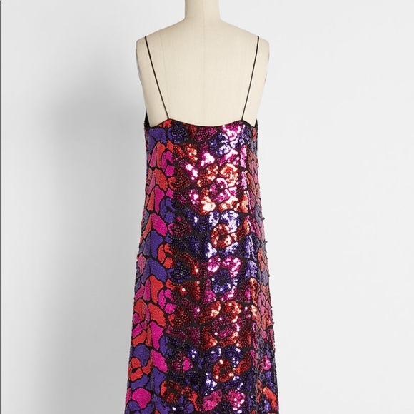 💕✨ ModCloth Sequin For Scale Midi Dress XL - Picture 3 of 8